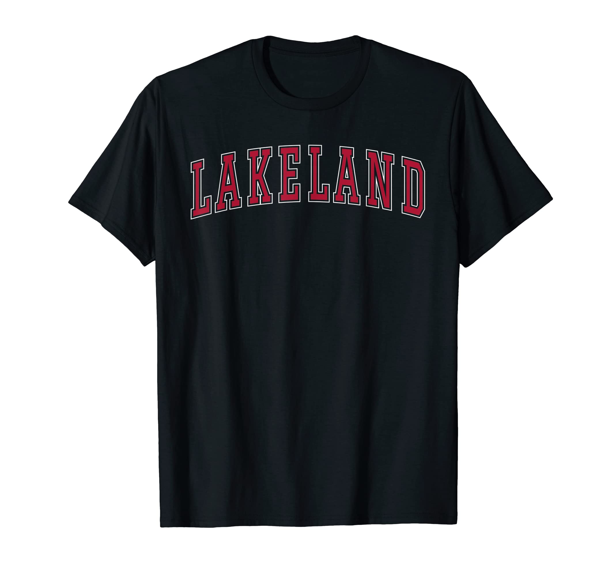 Lakeland Florida ApparelLakeland Florida Souvenir Sport College Style Text T-Shirt