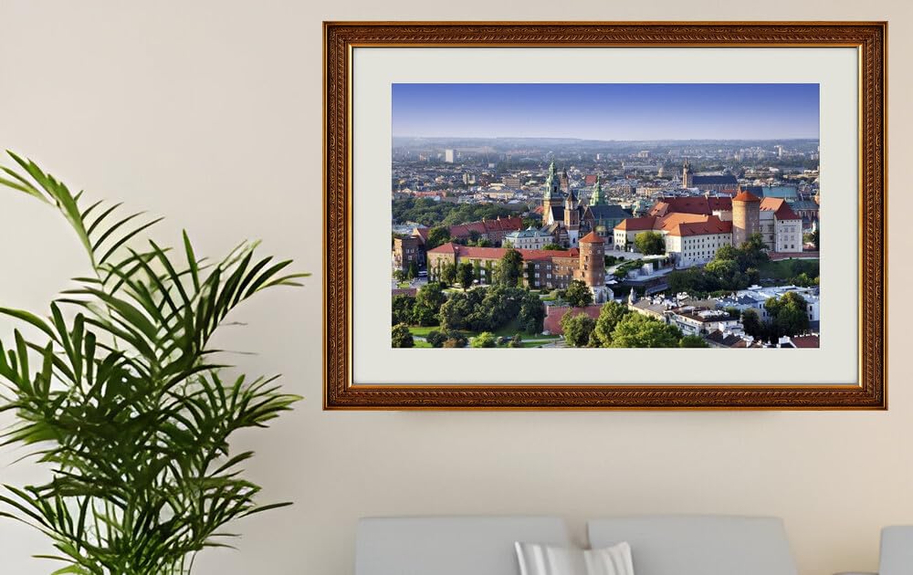 JVERF - JZZG07412 Krakow Poland Castles Cathedral Wawel Castle| Self-Adhesive Painting | Frameless