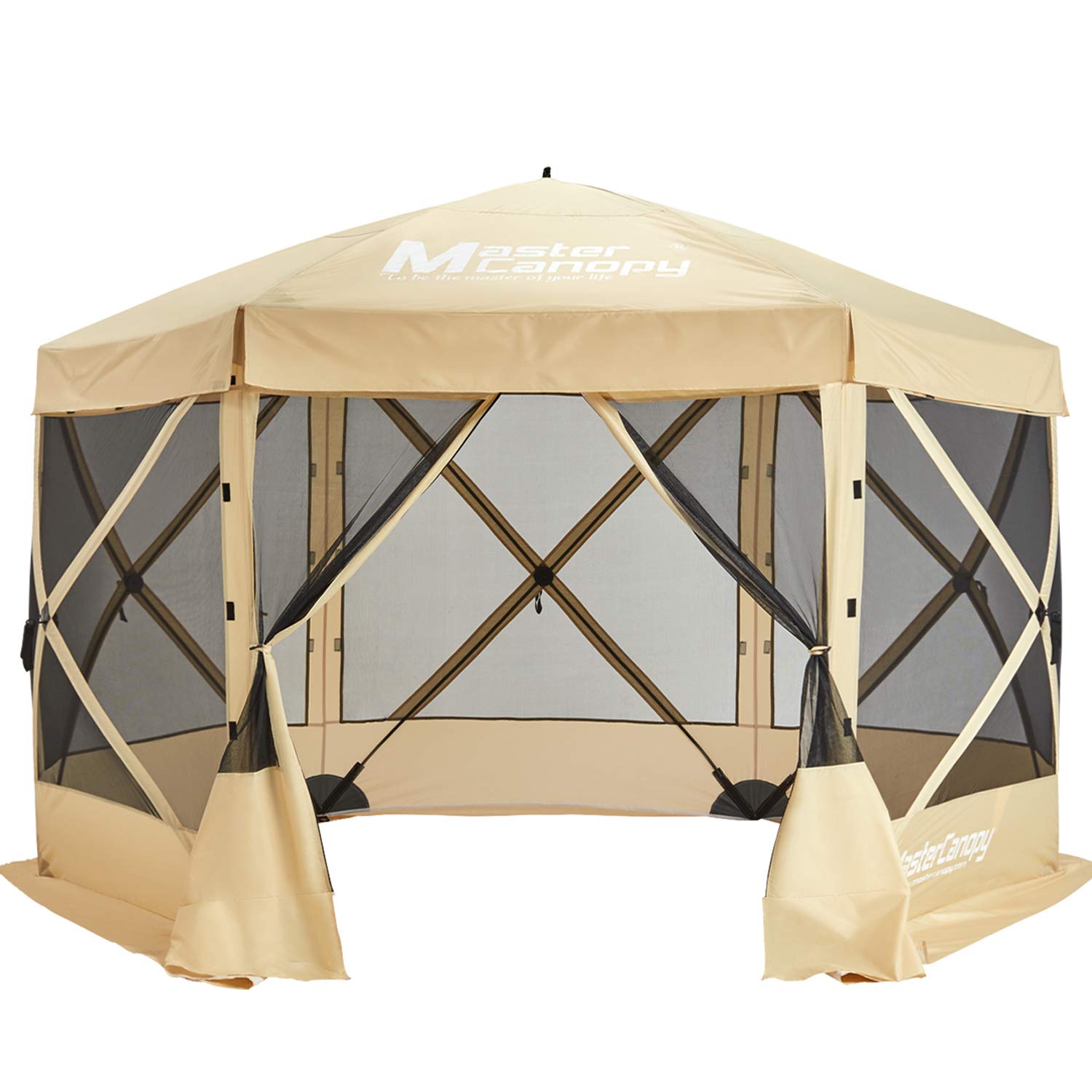 MasterCanopyMASTERCANOPY Portable Screen House Room Pop up Gazebo Outdoor Camping Tent with Carry Bag