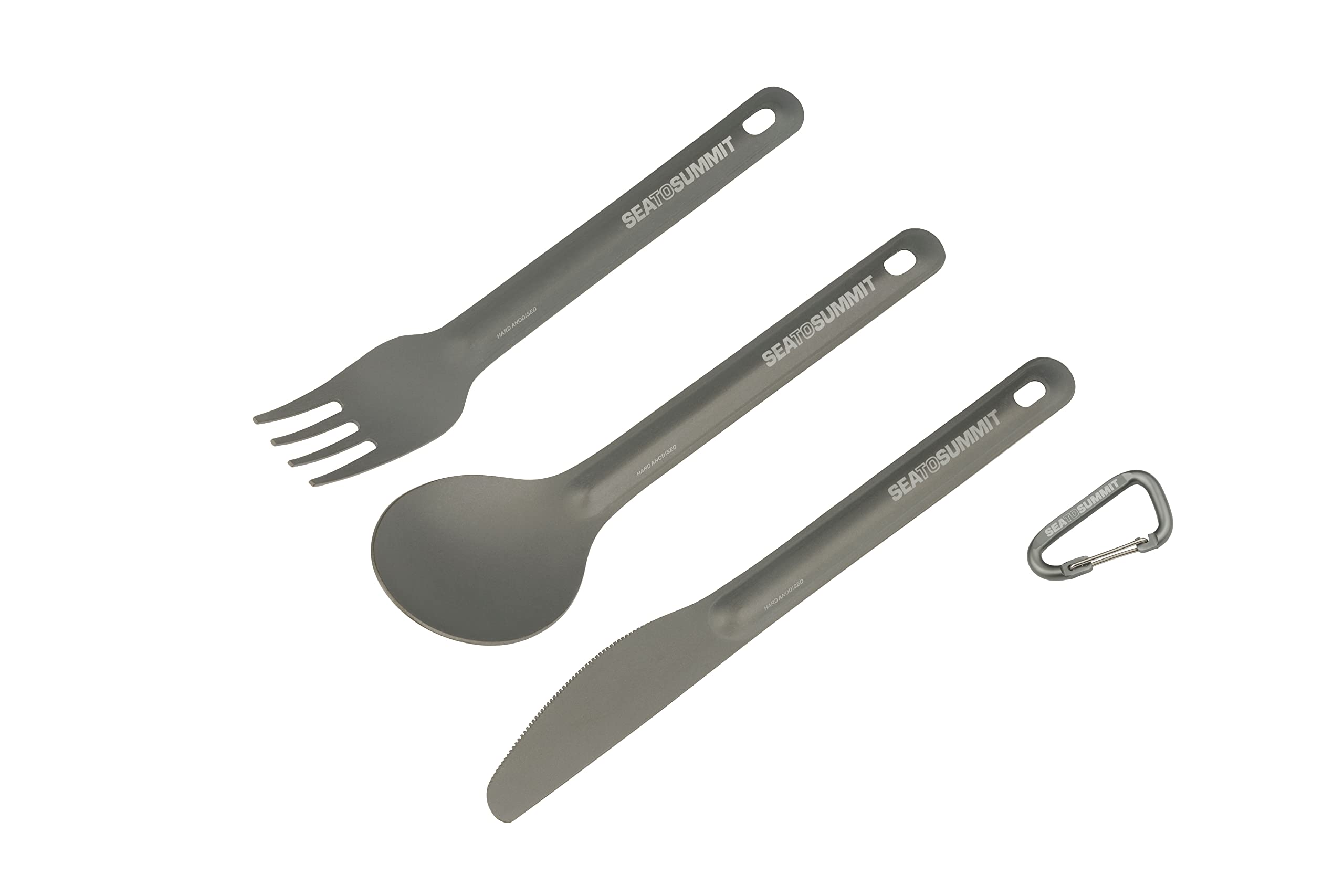 Sea to SummitAlphaLight Cutlery Set 3Pc (Knife, Fork And Spoon) - Grey, One Size