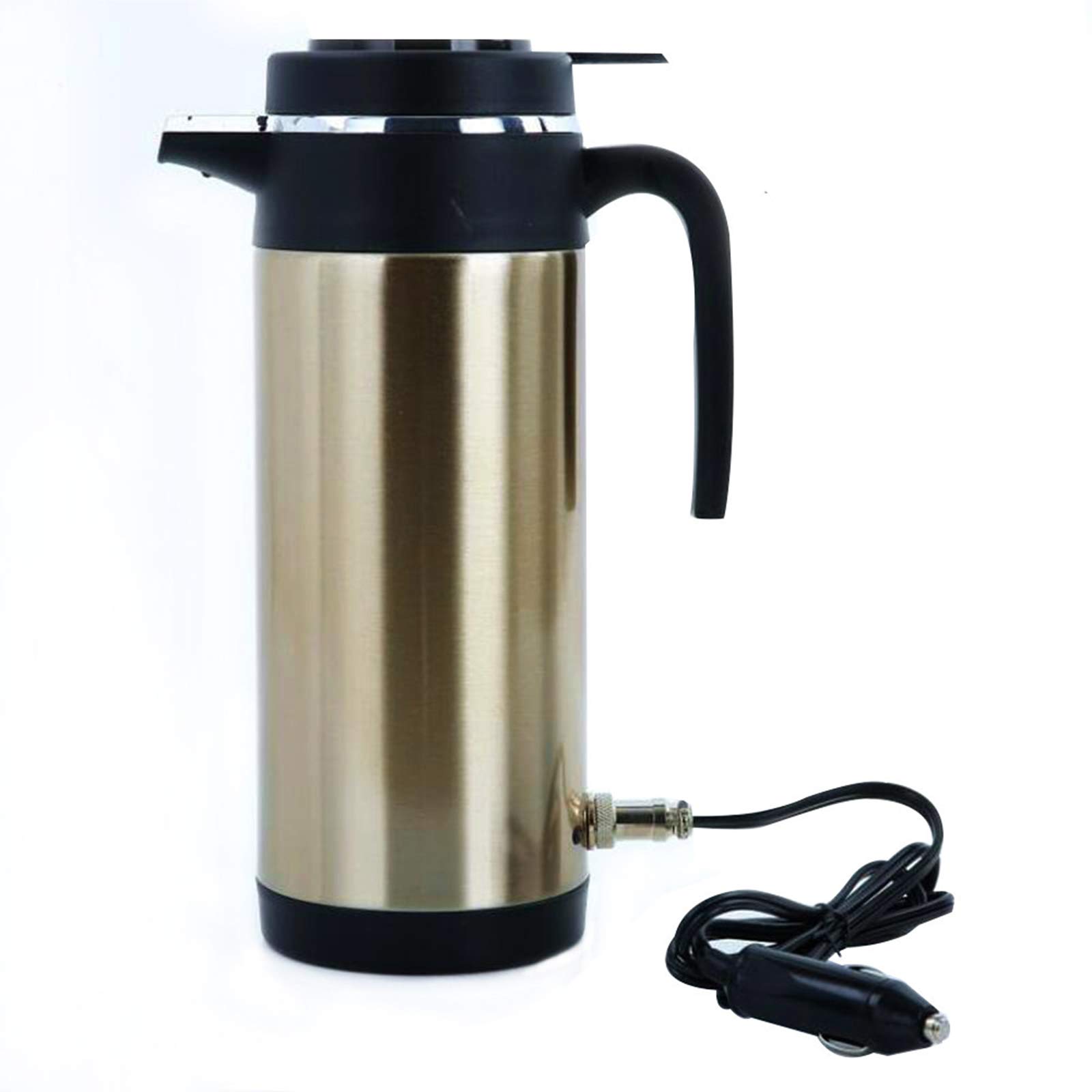 1200ML Large Capacity Car Kettle, 12V24V Truck Car Heating Water Cup, Multifunction Thermos Jug, Heating Drinking Cup Travel Coffee Mug Water Bottle