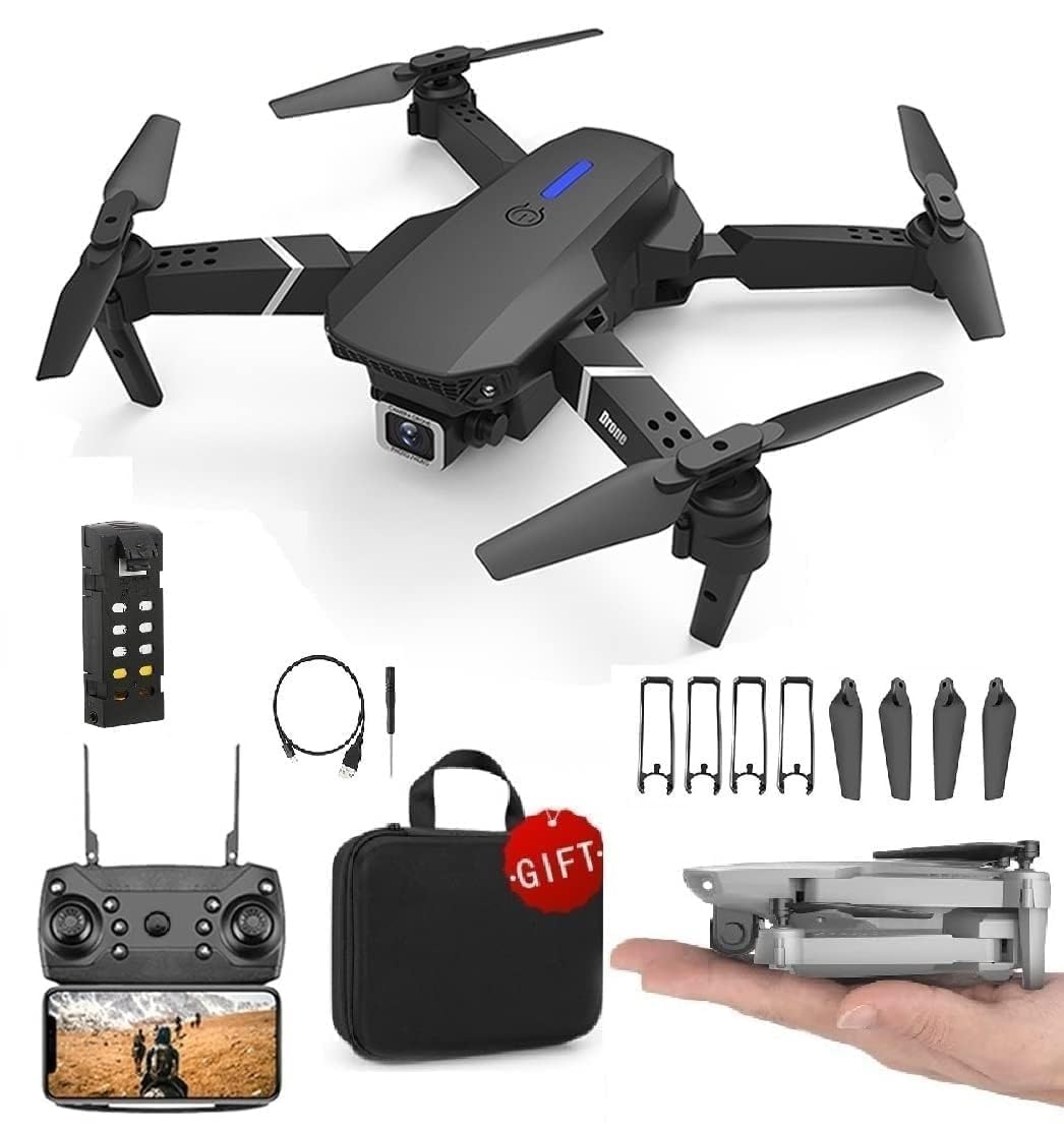 Handheld Drone-With-4K-Camera-Wifi-Fpv-1080P-Hd-Dual-Foldable-Rc-Quadcopter-Altitude-Hold-Headless-Mode-Hight-Hold-Color-Quadcopter (Multi)