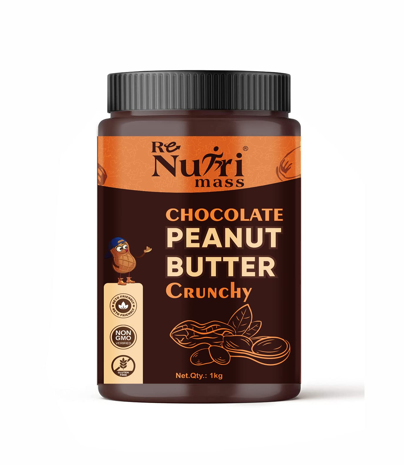 Crunchy Peanut Butter chocolate High Protein Peanut Butter | Gluten-Free | Vegan