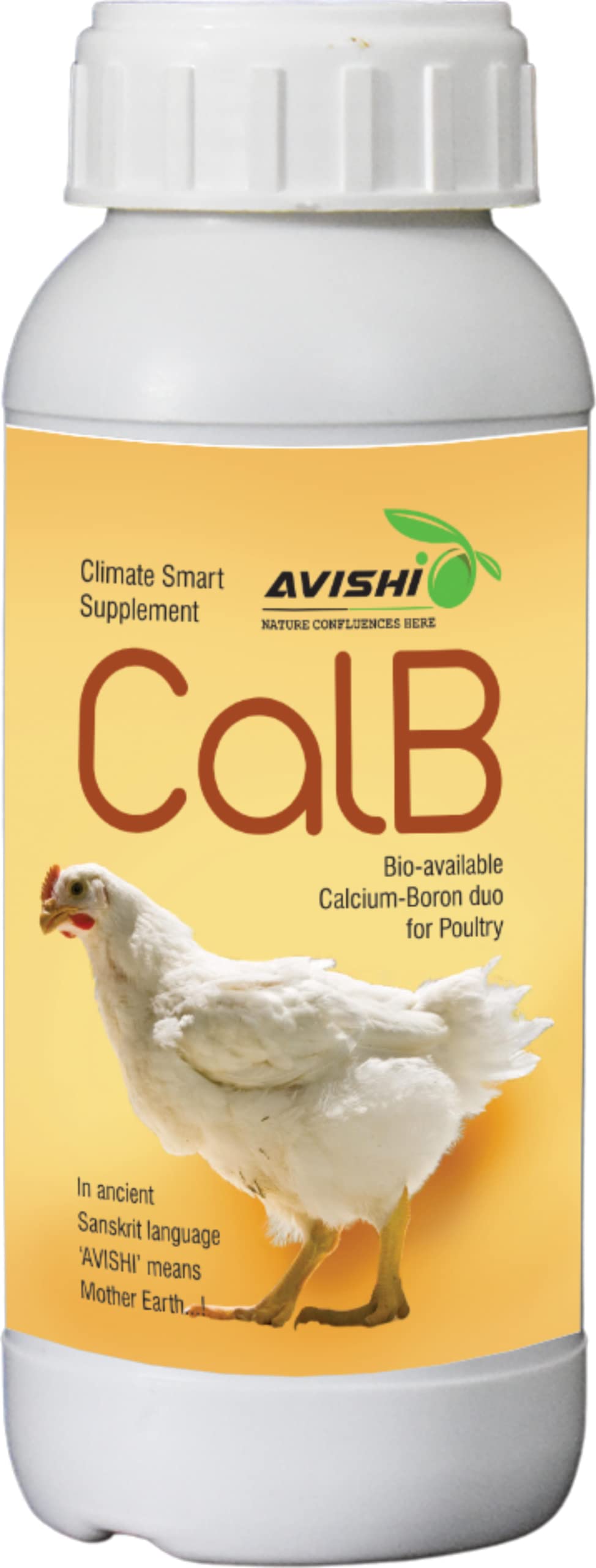 Avishi CalB (Calcium-Boron) Active Calcium Duo for Poultry | Calcium-Boron Complex (500 ML)