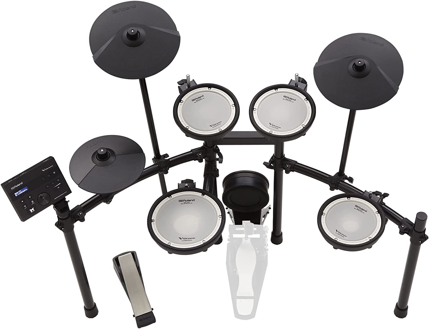 ROLAND TD-07KV Electronic Drum Kit, Complete with Bluetooth Technology for Audio And Midi Streaming, ROLAND’S World-Famous Dual-Ply Mesh Heads, Over 140 Different Drum Sounds