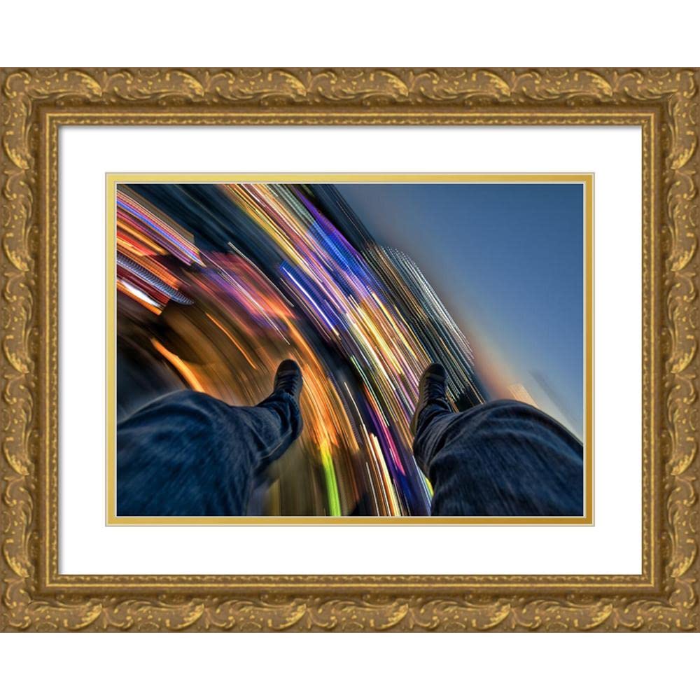 ArtDirectFrankba 38x28 Gold Ornate Wood Framed with Double Matting Museum Art Print by Frankba