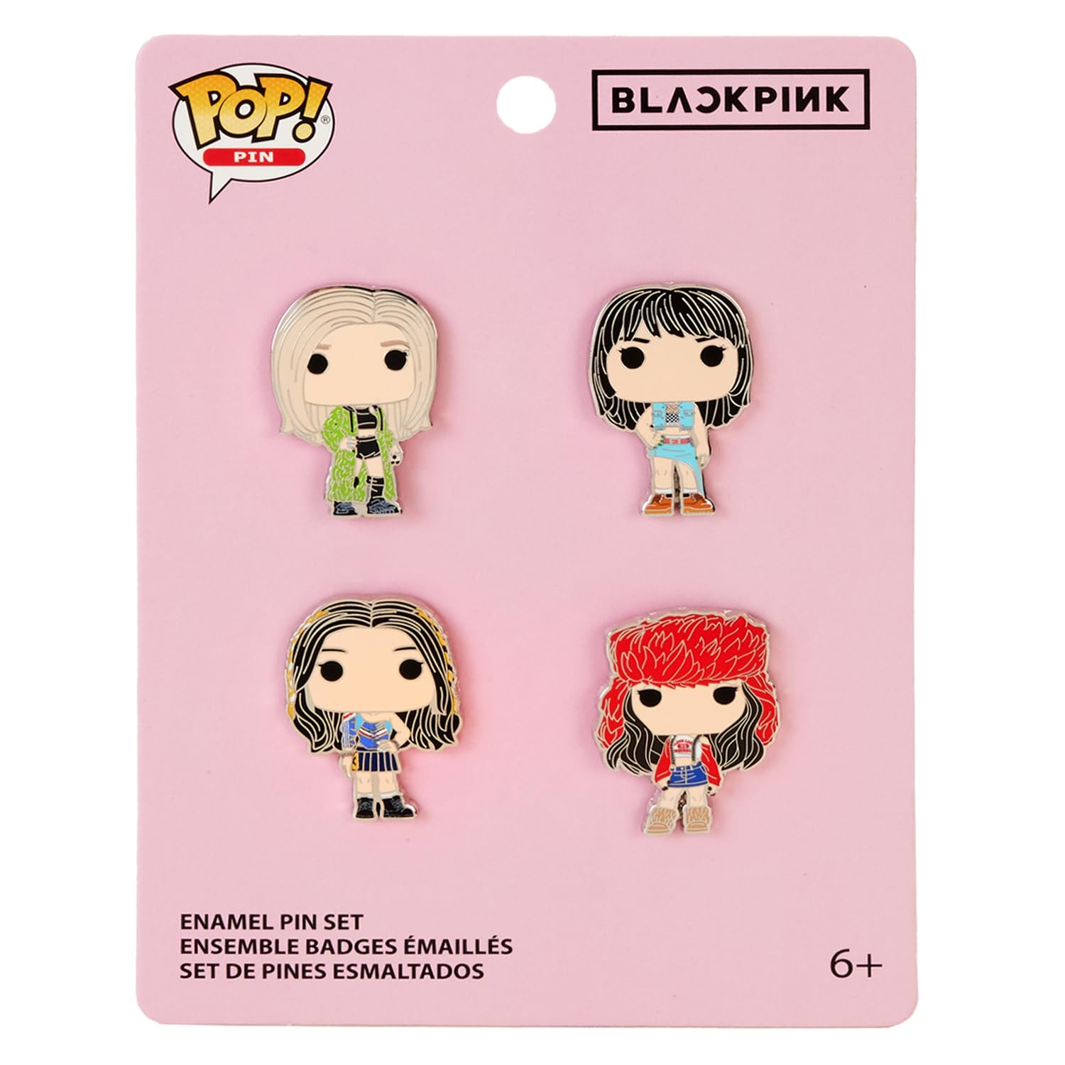 Funko Pop! 4-Pack Pin Set: BLACKPINK - Shut Down