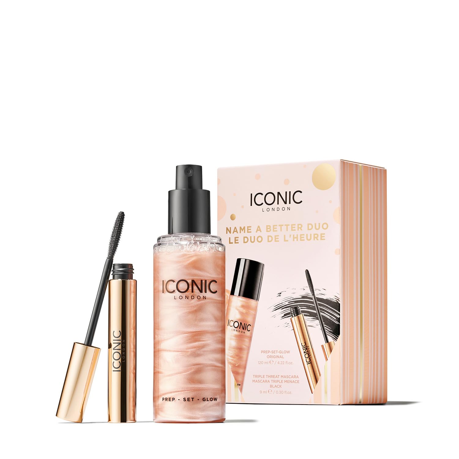 ICONIC LONDONName a Better DUO Gift Set | Includes Triple Threat Mascara and Prep-Set-Glow Original