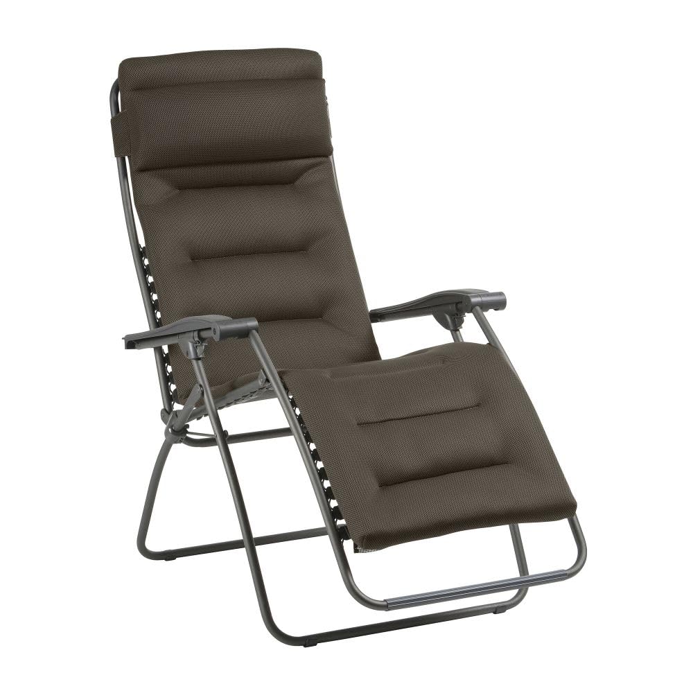 Lafuma Mobilier Relaxe MOBILIER Recliner, Foldable and Adjustable Armchair, Lace System, RSXA Clip, Air Comfort, LFM2039-8719, Taupe, Standard