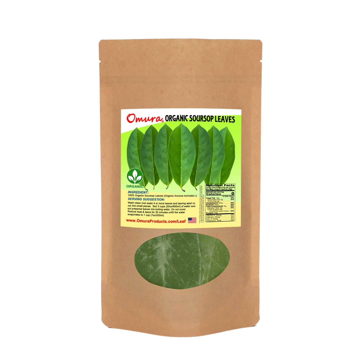 OMURAORGANIC SOURSOP Guanabana Graviola For TEA 200 LEAVES