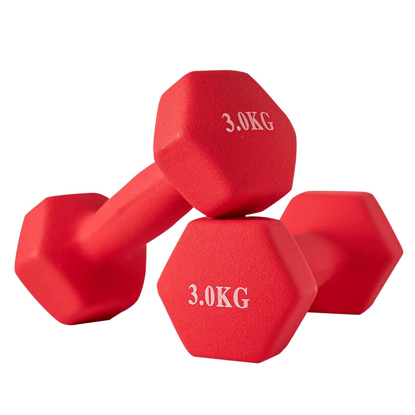 DAYONG Dumbbell Weights Set-3 Kg*2, Frosted Non Slip Grip Dumbbells for Adult, Hexagonal Dumbbells for Exercise Arm Muscle, Core Strength Training.