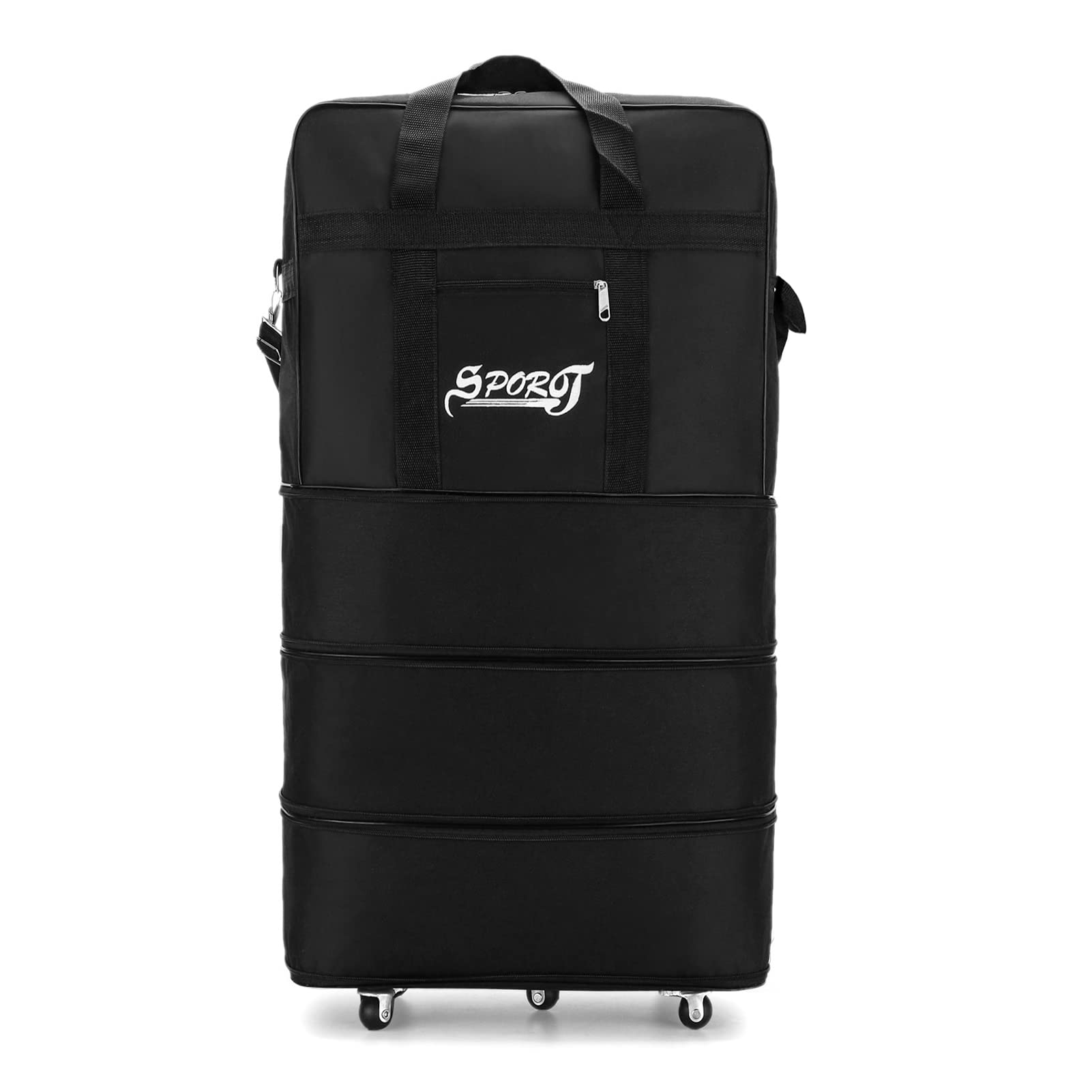 Joleritc Expandable Suitcase Bag Foldable Rolling Luggage Bag for Travel Business