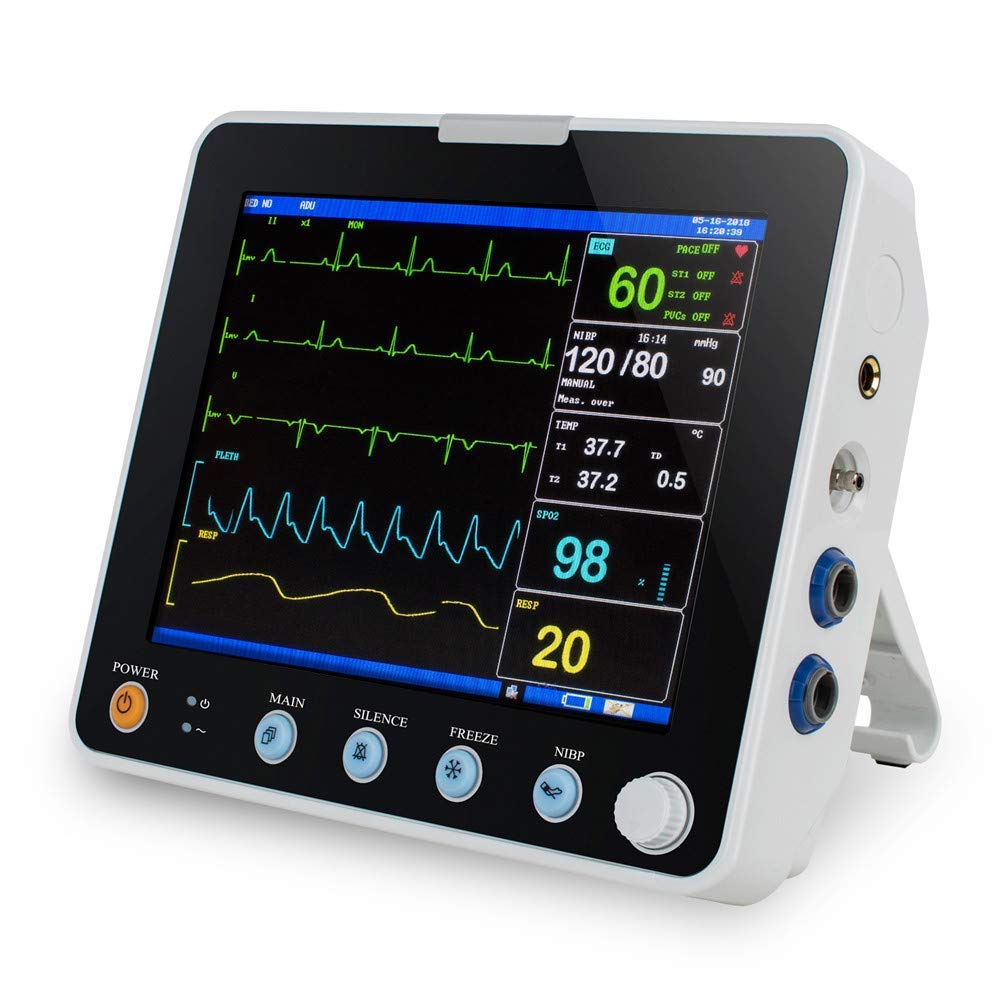 Patient Monitor with 6 Standard Parameter,Monitor Machine with Rechargeable Battery