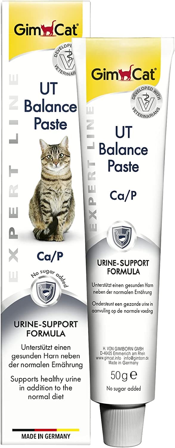 GimCat Expert LINE UT Balance Pasta - Functionele kattensnack, helpt de Urine gezond te houden - 1 Tube (1 x 50 g)