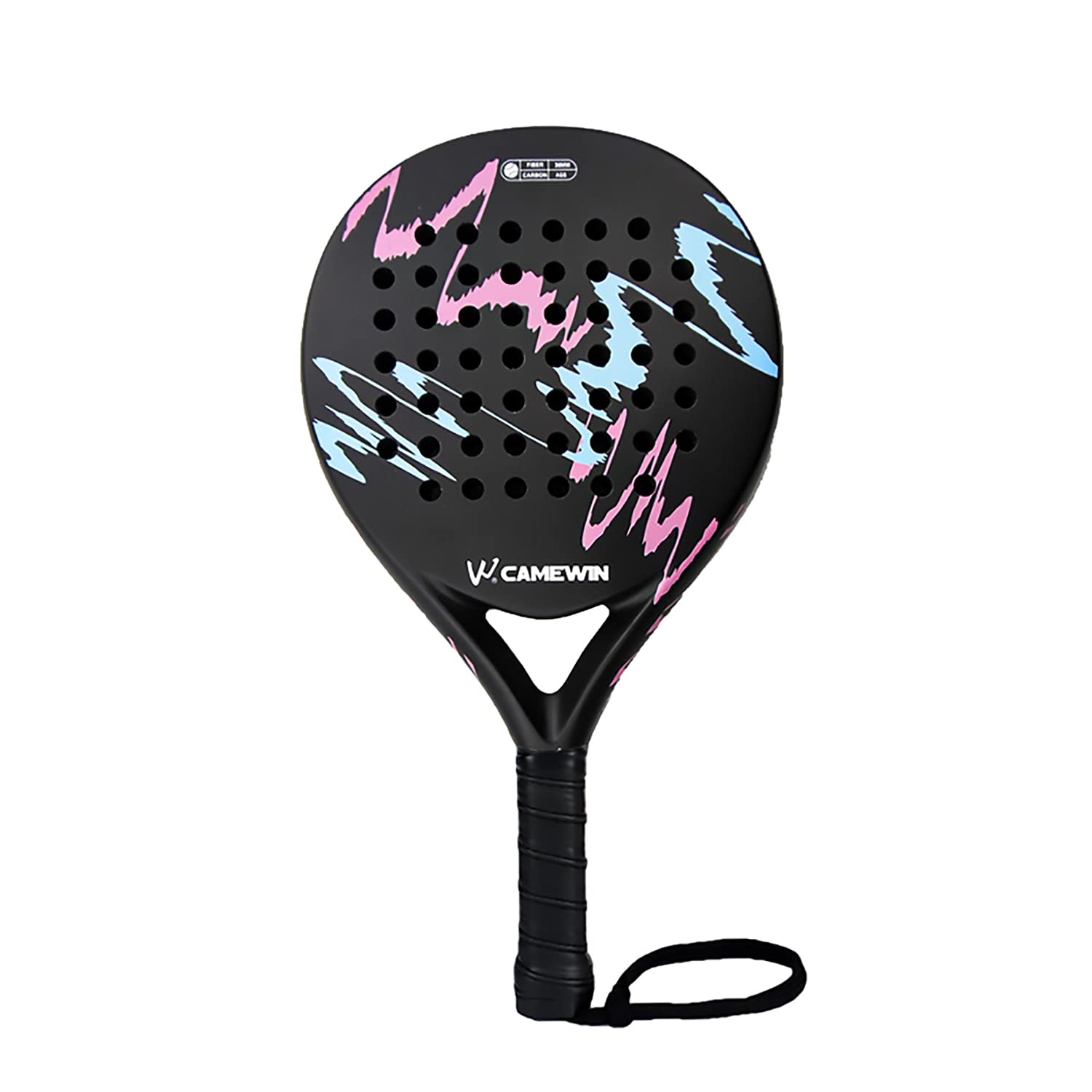 Paddle Tennis Racket Carbon Fiber Pop Paddle Tennis Racquets Professional Beach Padel Racket with Cover Bag