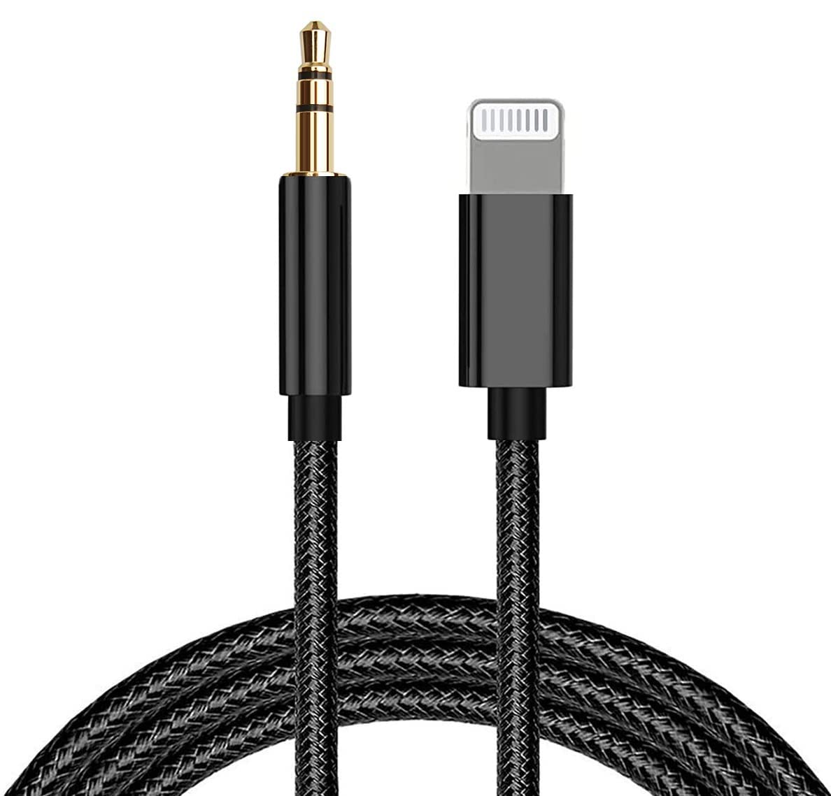 Swiss Edge Aux Cable for iPhone 14/13/11/X/XS/12/11 Pro/11 Pro Max/8/8Plus/7/7Plus Aux Cable for Car 3.5mm Aux Cable Premium Aux Audio to Car Stereo/Speaker/Headphone Adapter Support All iOS System