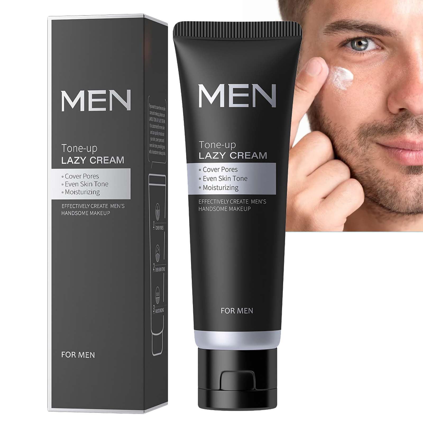 Men's BB Cream Foundation, Concealer & Colour Corrector for Blemishes, Imperfections & Moisturizing. Tinted Moisturizer, Tone-Up Face Cream to Balance Skin Tone & Daily Use