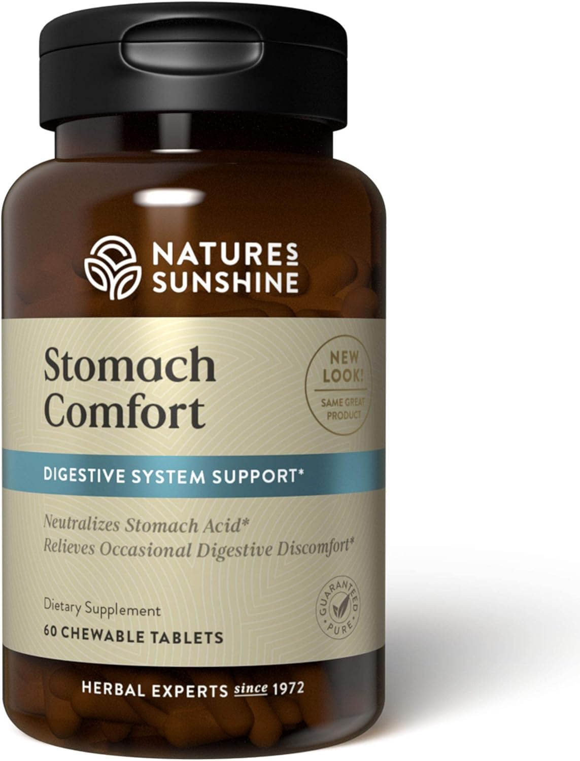 Nature's Sunshine Stomach Comfort, 60 Chewable Tablets | Helps Neutralize Acid and Soothe the Stomach by Supporting Digestion