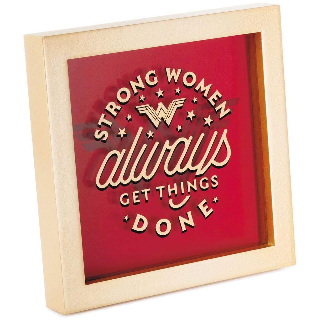 HMK DC Comics Wonder Woman Strong Women Framed Quote Sign