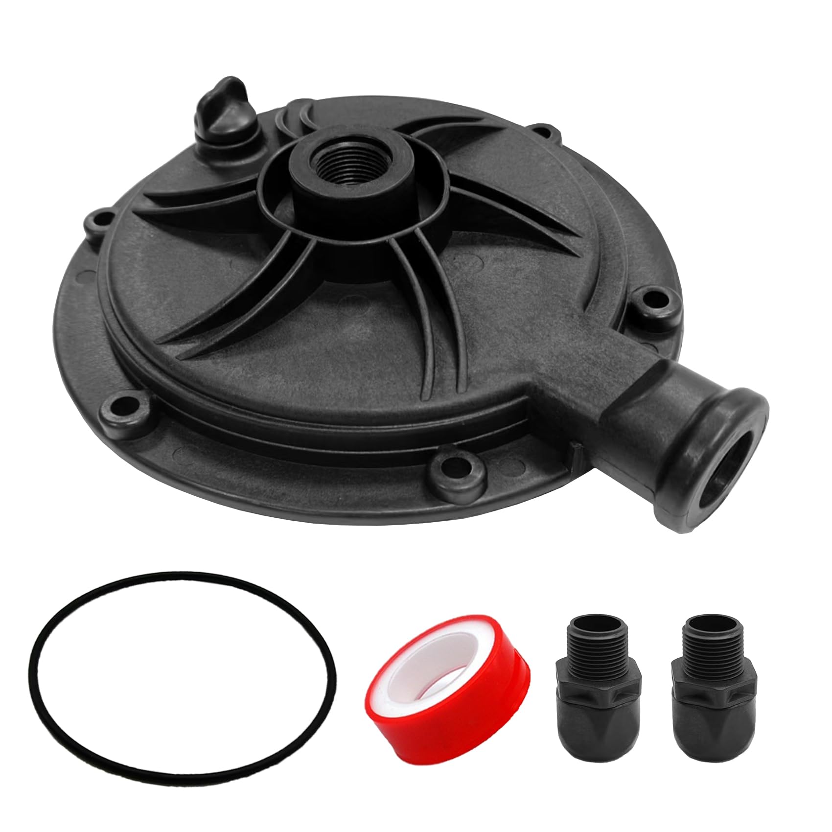 OEM R0536300 PB4-60 Booster Pump Worm Housing,Compatible with Polaris PB4-60 Booster Pump(Latest Version),Includes R0536600 O-Ring,R0621000 Quick Connect Fitting (2pc) Waterproof Tape