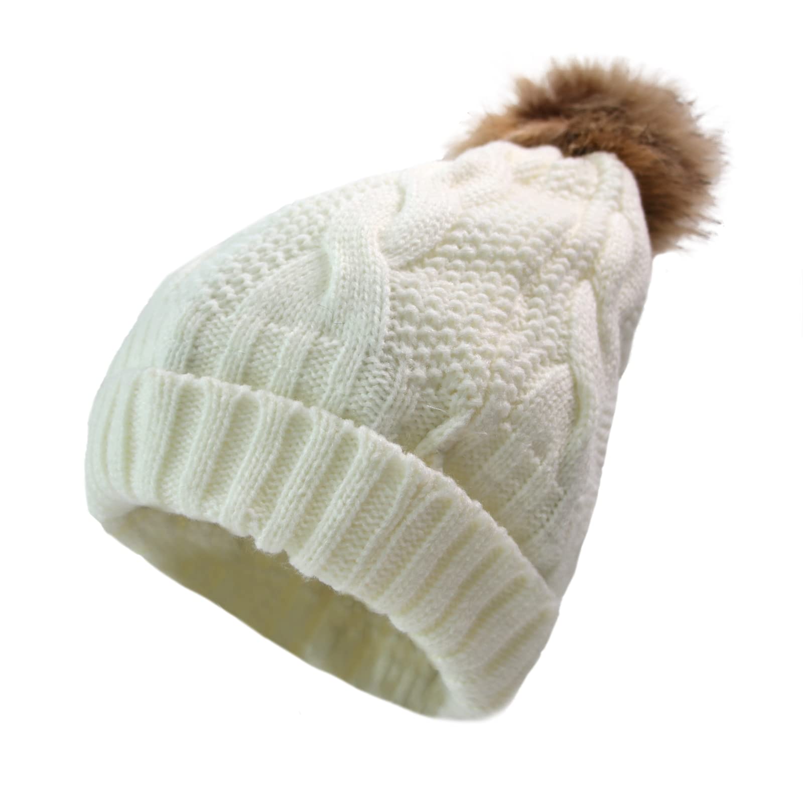 NAMANANA Winter Knited Hats Warm Hats Fleece Lined caps Women's Winter Beanie Hat