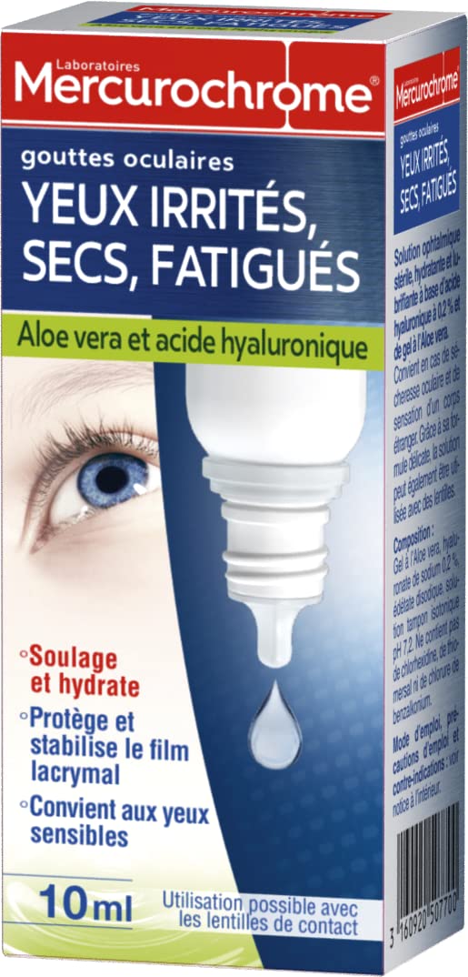 Mercurochrome Tired Dry Irritated Eyes Eye Drops 10ml