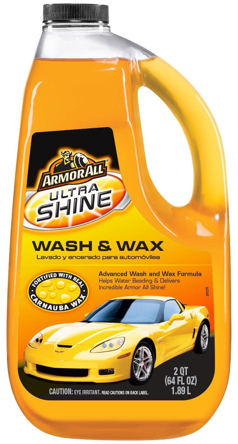 ARMOR ALL Ultra Wash Wax 64 Oz 10346, Orange, Car Wash Wax, 10346, 1 Piece