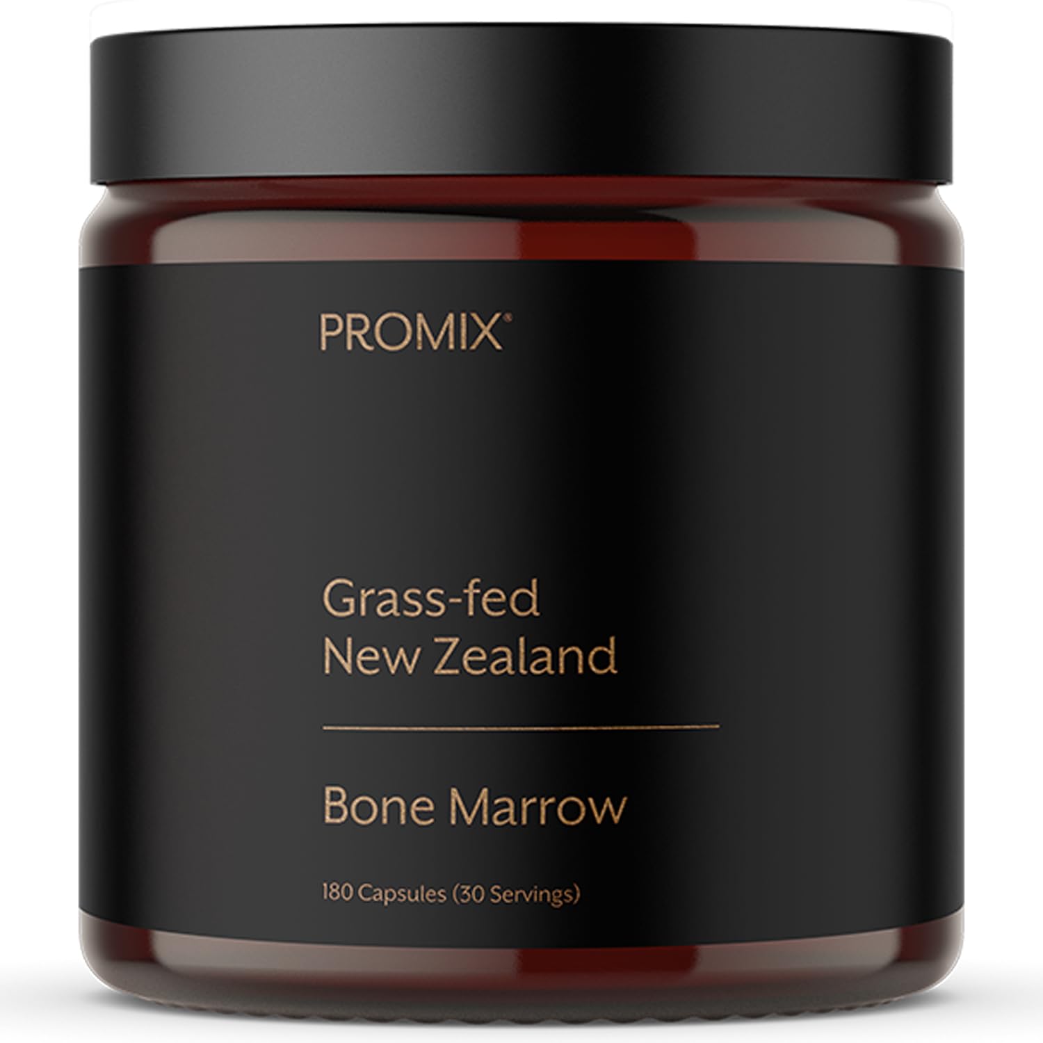 ProMix NutritionGrass-Fed Beef Bone Marrow Supplement | Rich in Collagen, Vitamins & Minerals - Raw & Freeze Dried | - 180 Gelatin Capsules