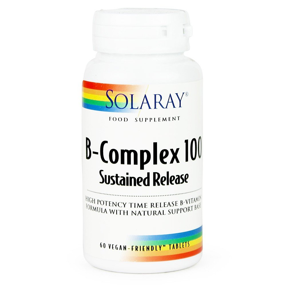 SOLARAY1000mg B-Complex Sustained Release 60 Veg Capsules