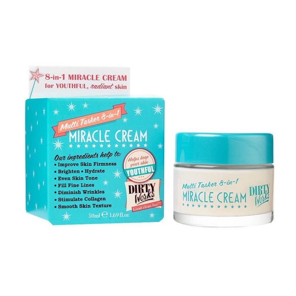 Dirty Works Miracle Cream Multi-tasker 8-in-1 Face & Neck Cream 1.69 Fl Oz