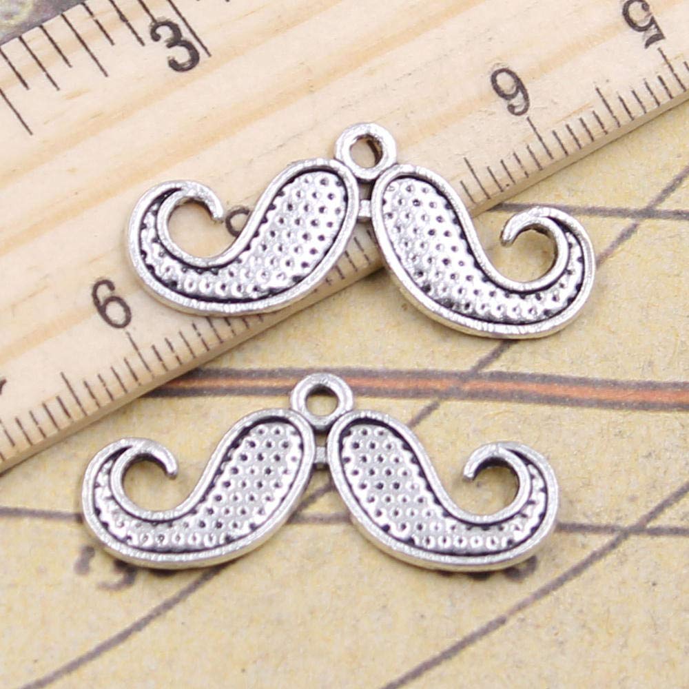 Charms Pendants 30Pcs Mustache Beard 13X30Mm Crafts Findings DIY DIY for Jewelry Making and Crafting