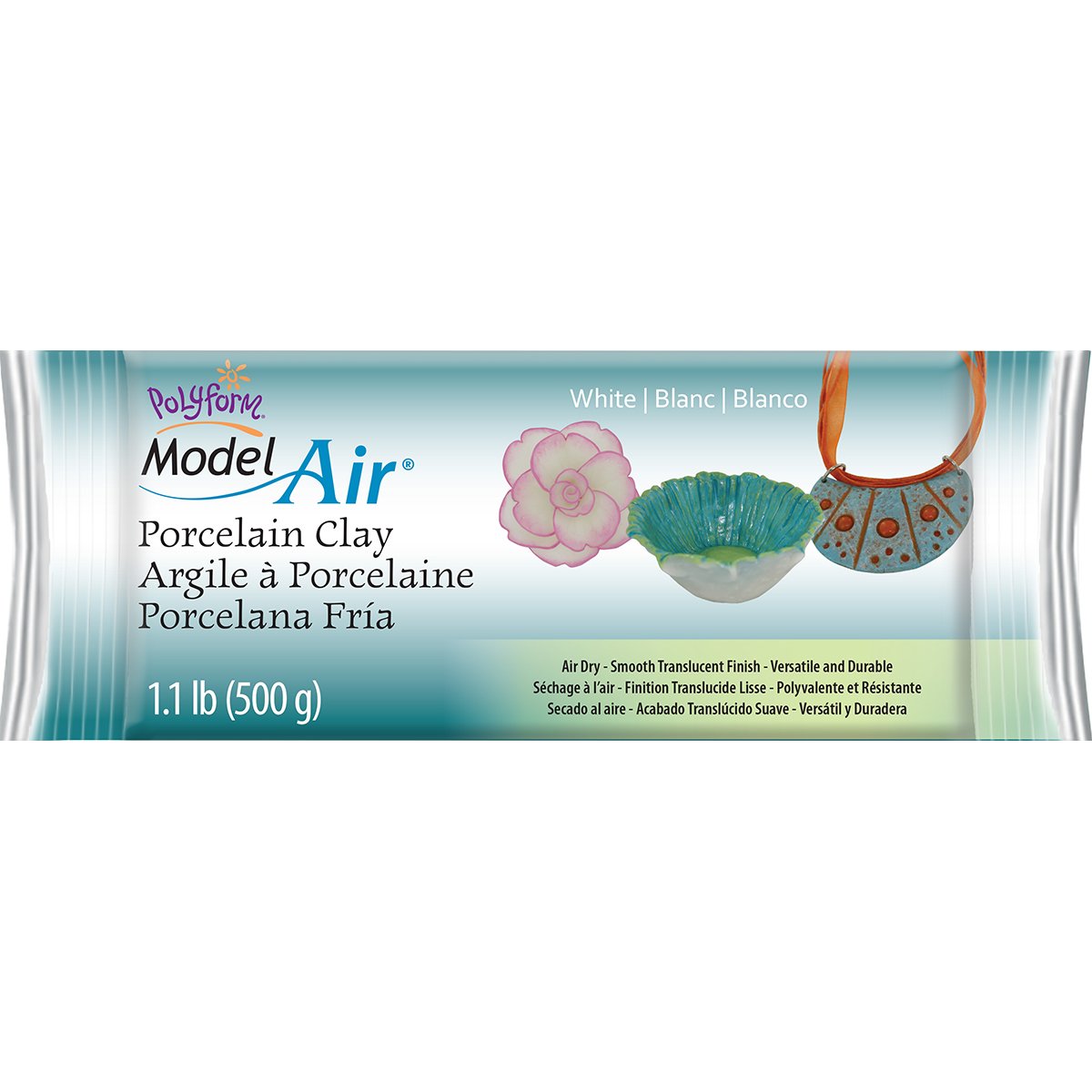 Sculpey Model Air Porcelain Clay, 1.1 lb.