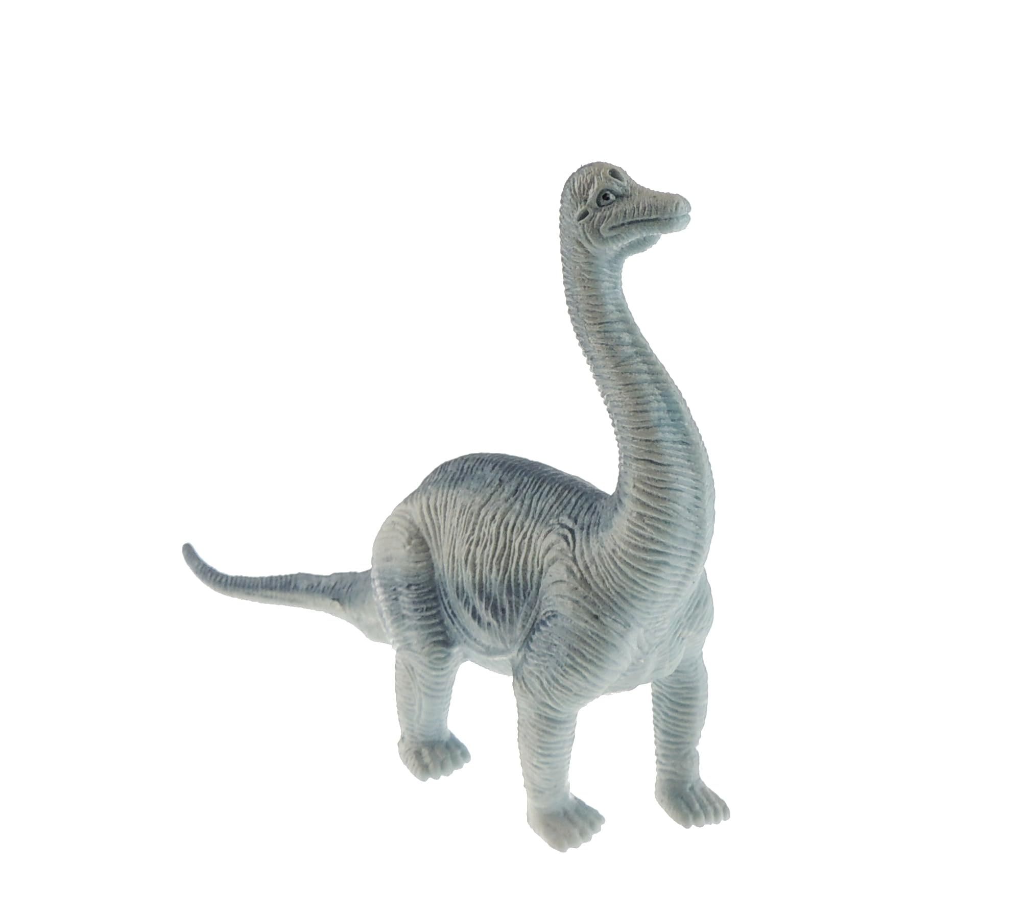 Glamour Girlz Kids Childrens Small Stretchy Dinosaur Jurassic Cretaceous Period Stegosaurus Brontosaurus Triceratops T-Rex Lifelike Realistic Play Educational Toy Figures Figurine (Brontosaurus)