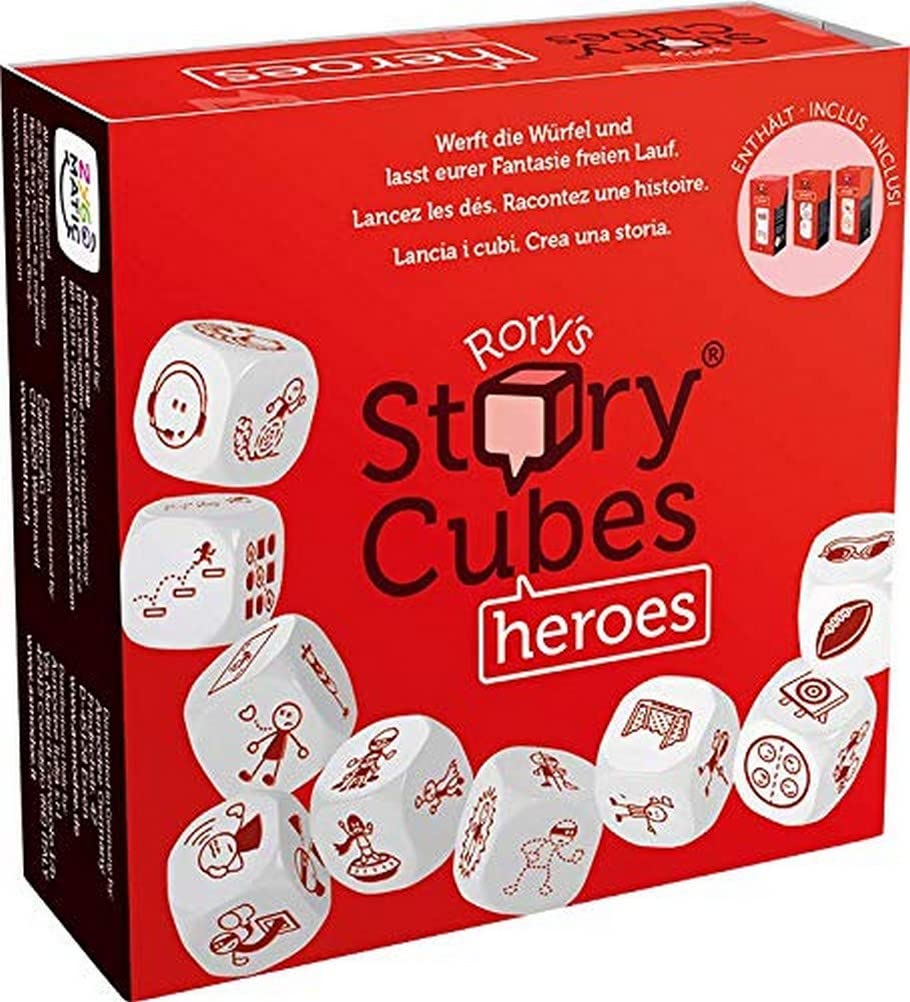 Asmodee Story Cubes Heroes, Family Game, Story Game, German