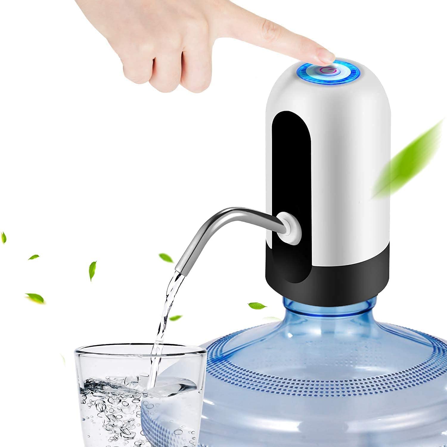 Oban Ecvv Water Bottle Pump Drinking Water Pump Charging Automatic Water Jug Dispenser For Home Automatic Water Dispenser, Multicolour