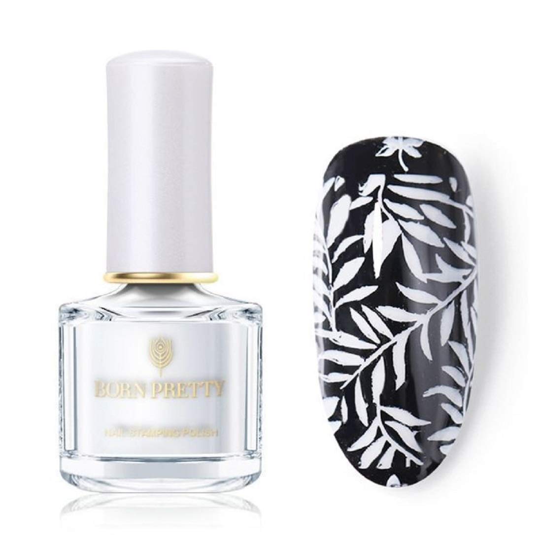 Born Pretty Slow Drying BP Stamping Nail Art Polish (White)