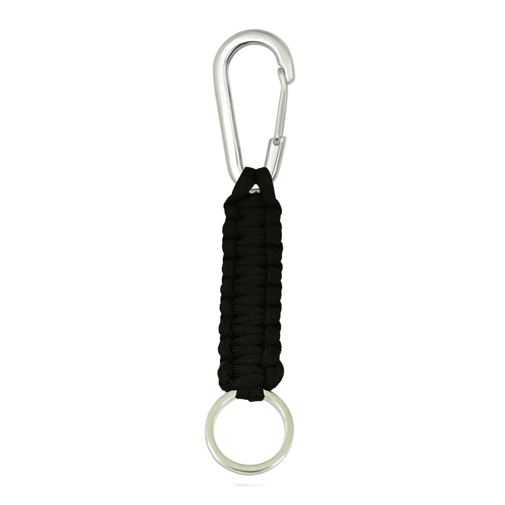 Divoti 350-LB Paracord Keychains w/Entirely Surgical Stainless Steel Carabiner, Key-Ring – Survival, Motorcycle Accessories