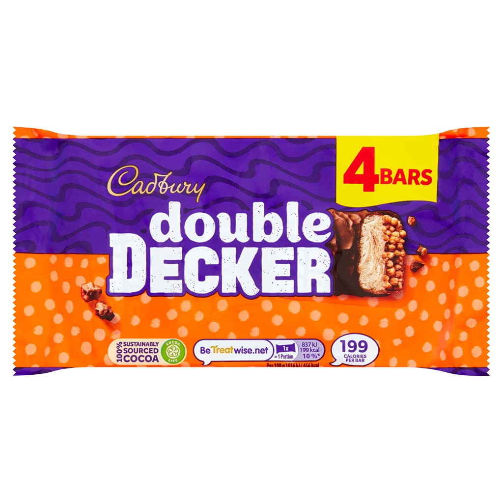 CadburyDouble Decker Chocolate Bar Multipack 4x43.7g 174.8g