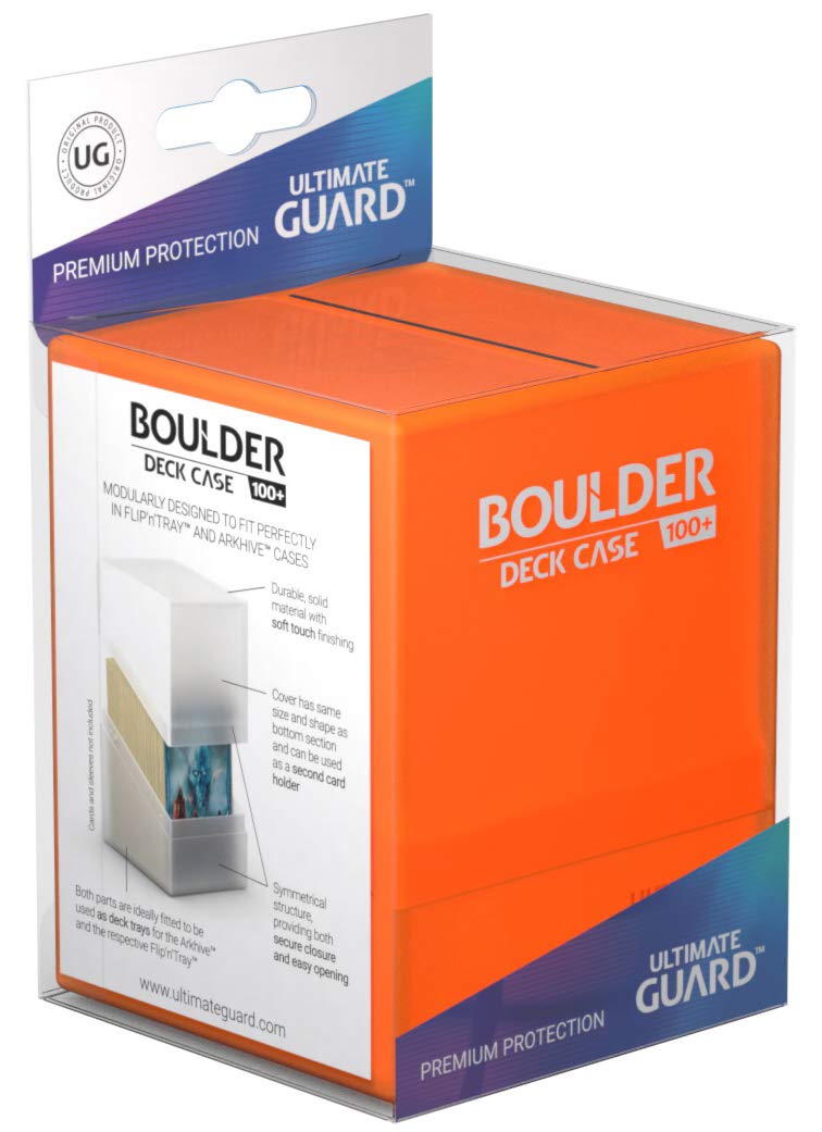 Ultimate Guard UGD010846 Boulder 100+ Deck Case, Poppy Topaz