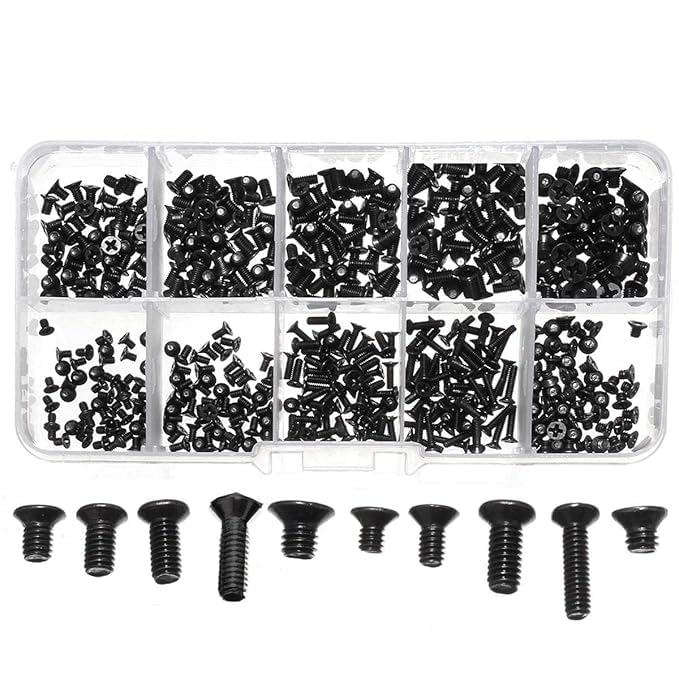 FACTOTECH 500 PCs Alloy Steel Laptop Notebook Computer Screws Kit for IBM, HP, Lenovo, Samsung, Dell Sony, Toshiba - Set of 500 PCs