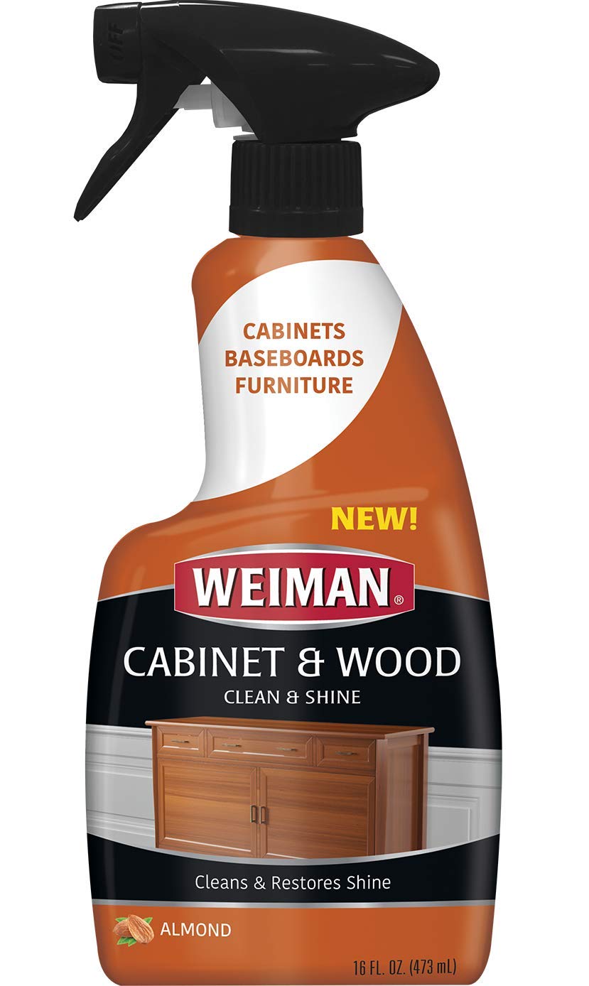 Weiman Wood Cleaner and Furniture Polish Spray for Cabinets, Baseboards and Furniture - 16 Fluid Ounce