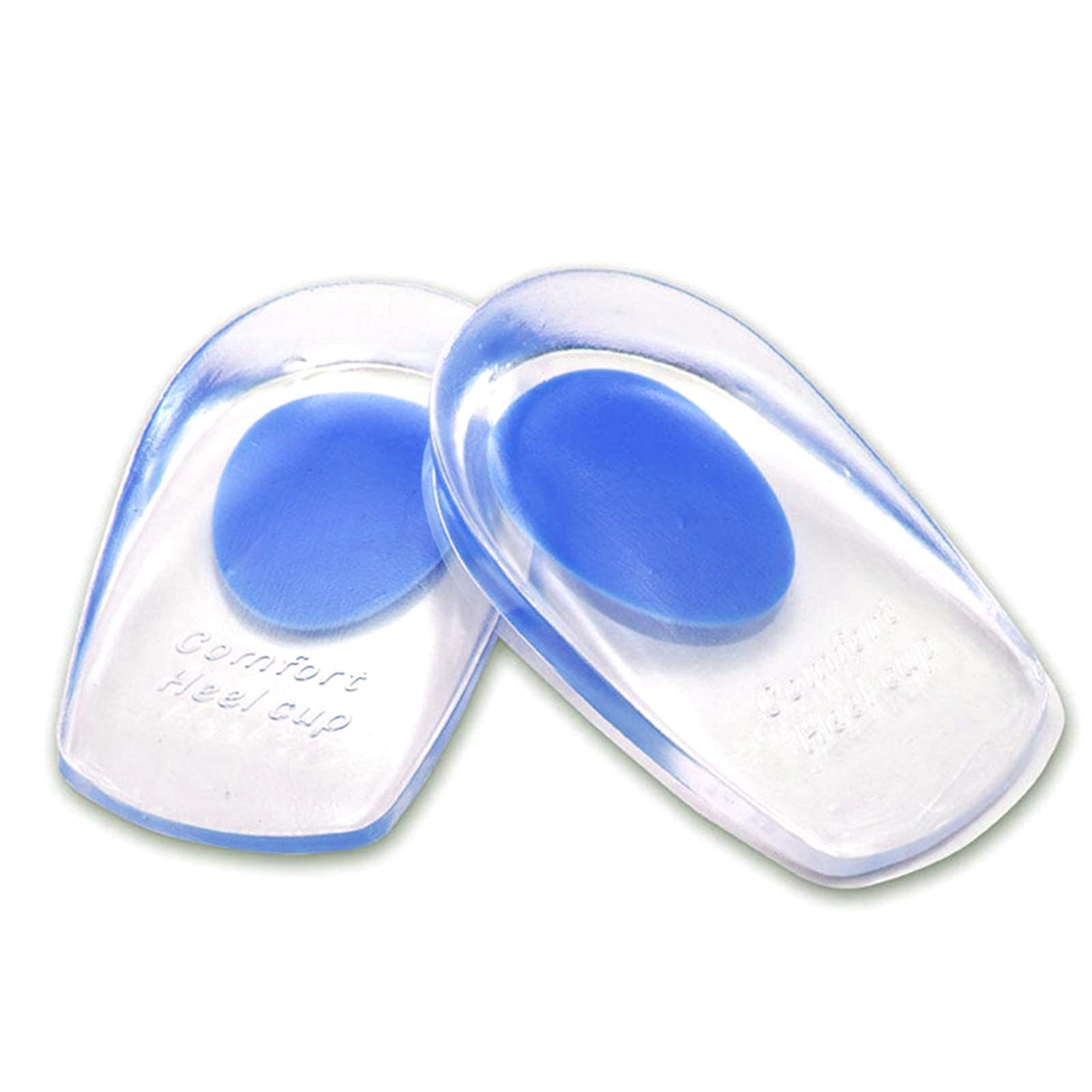 Moniss 1 Pair Silicone Gel Heel Cups Pads Shoe Inserts Soft Anti-slip Foot Pain Relief Insoles Cushion Foot Care for Women and Men Other Home Life