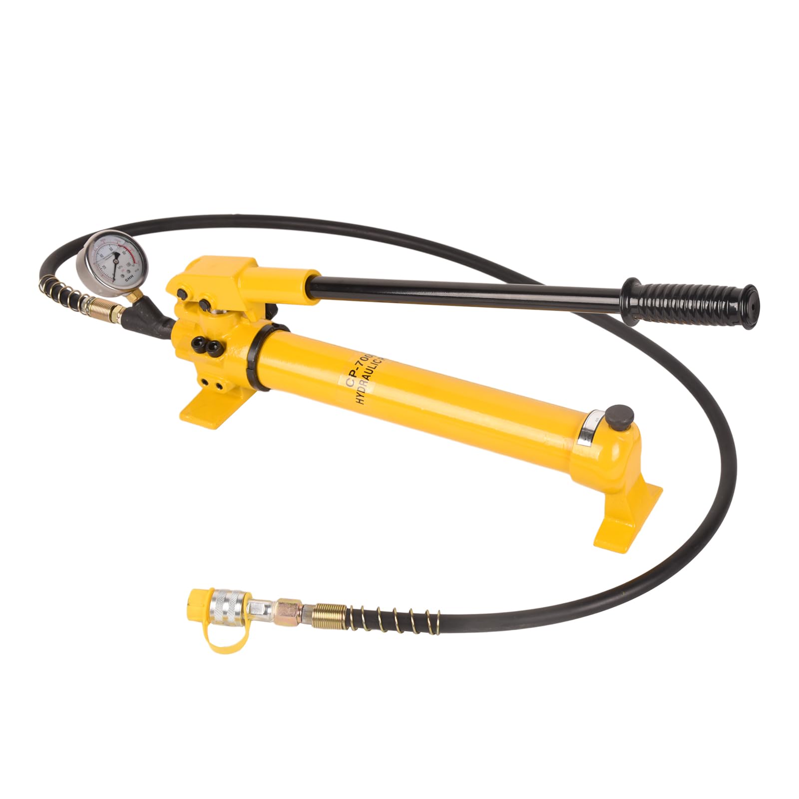 LFGUD 900cc Hydraulic Hand Pump 10000Psi Single Acting Manual Hydraulic Lifting Pump CP-700B Hydraulic Lifting Pump with Pressure Guage