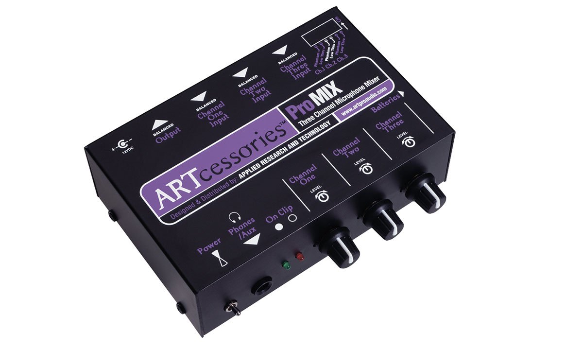 ART ProMIX Three Channel Microphone Mono Mixer