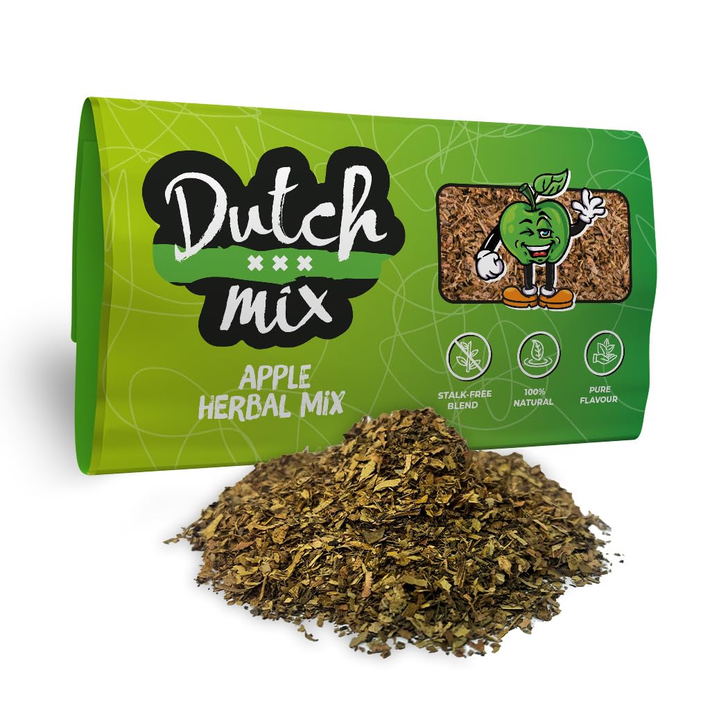 Dutch Mix Apple - Stalk-free & Natural - 30g Quality Herbal Mix - Amsterdam Herbal Mix as used in Coffee Shops