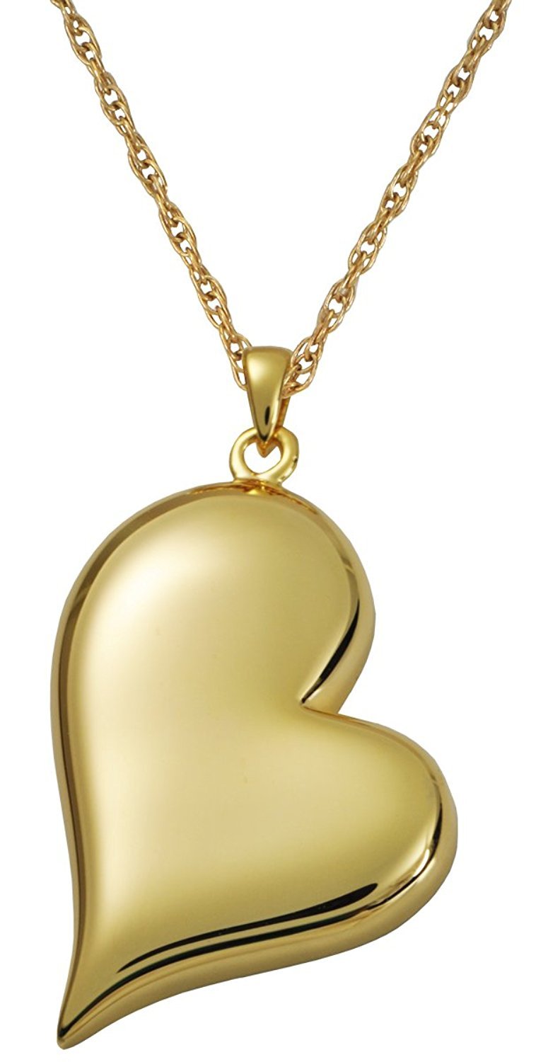 Cremation Jewelry: Teardrop Heart