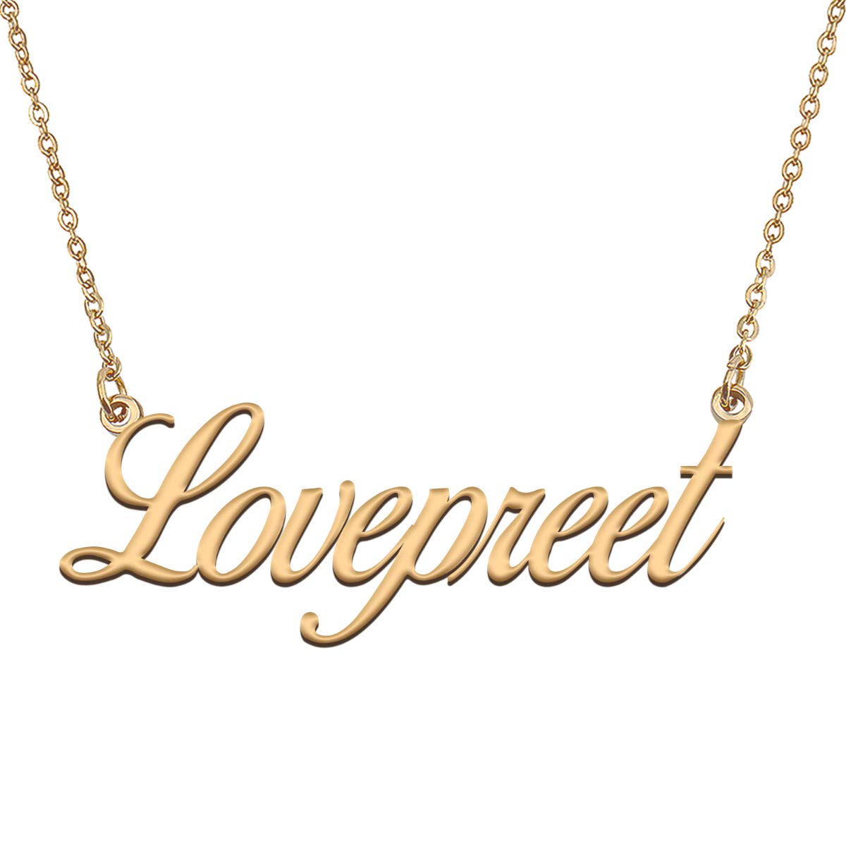 HUAN XUNPersonalized Gold Nameplate Necklace Custom Jewelry Gifts for Women