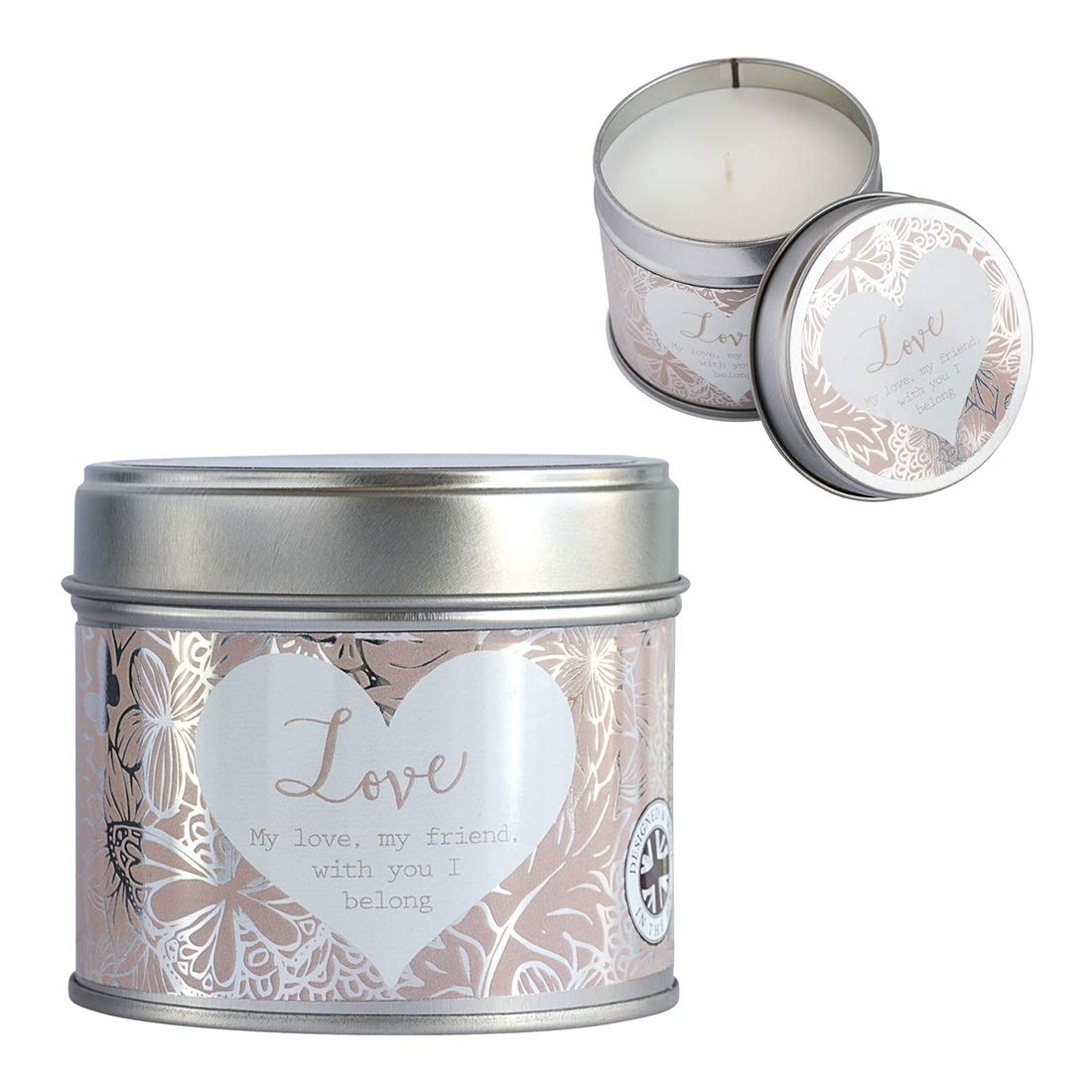 Arora Said with Sentiment - Candle In A Tin Love, Multicolour, One Size