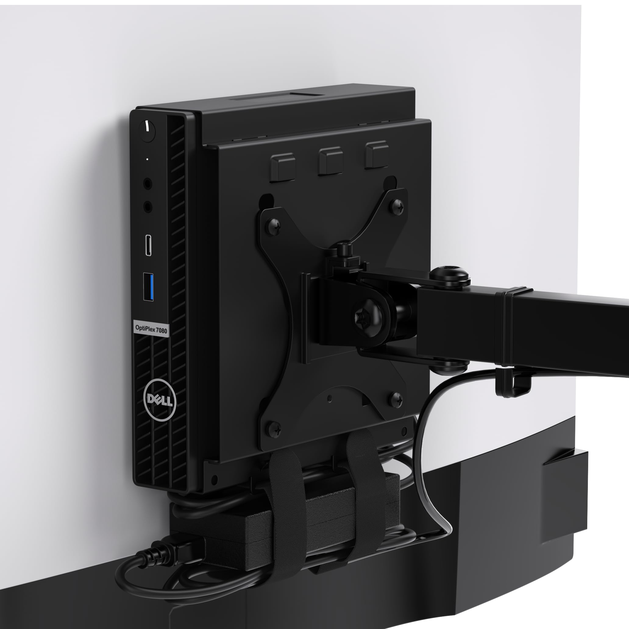 HumanCentricDual VESA Sleeve Compatible with Dell OptiPlex Micro Form Factor Case VESA Mount for computer arm Fits MFF 3040, 3046, 3050, 3060, 3070, 3080, 5050, 5060, 5070, 7040, 7050, 7060, and More