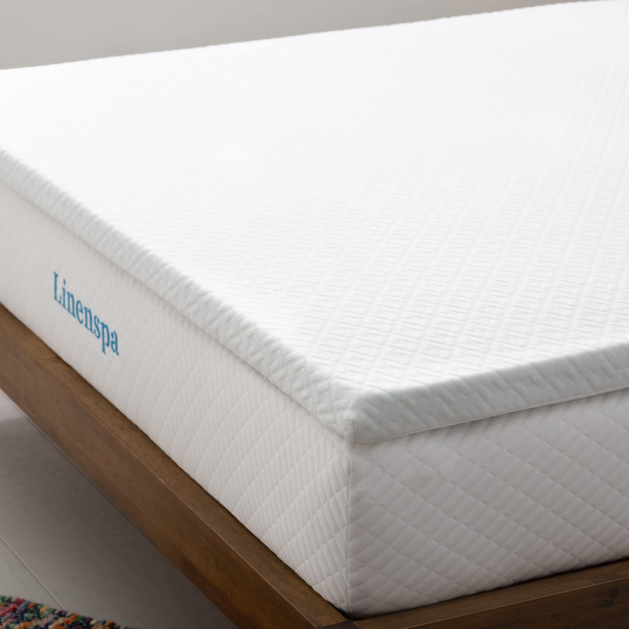 Linenspa 5 cm Gel Infused Memory Foam Mattress Topper with Zippered Cover – Mattress Topper Single Bed (90 x 190 cm)